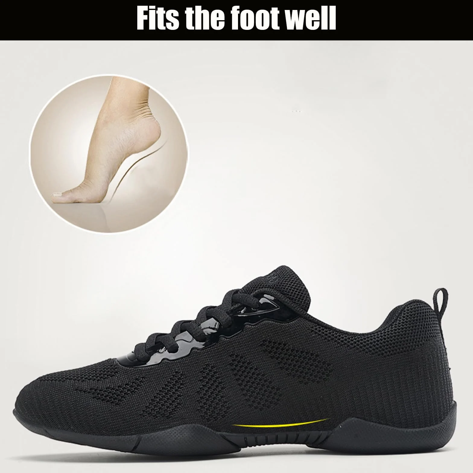 Damen Cheerleading Schuhe Jazz Yoga Trainingschuhe Mädchen Cheerleadingschuhe Tanzschuhe Gymnastik Outdoor Sportschuhe Turnschuhe Schnürschuh