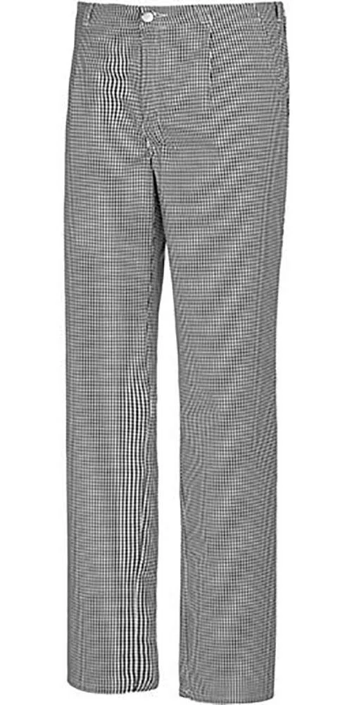 BP Gourmet 1353-910-33 Koch-/ Bäckerhose - Gummizug am Rücken - Reine Baumwolle - Normale Passform - Größe: 60 - Farbe: schwarz-weiß Pepita