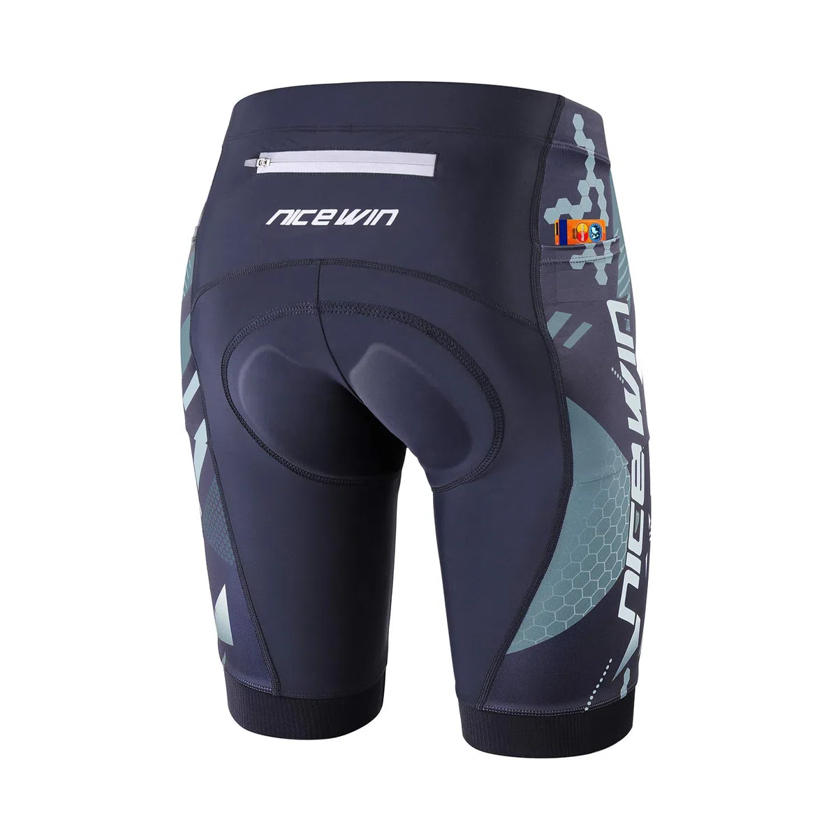 NICEWIN gepolsterte Mountainbike-Shorts für Herren, leicht, atmungsaktiv, für Radfahren, MTB, halblange Hosen mit Taschen