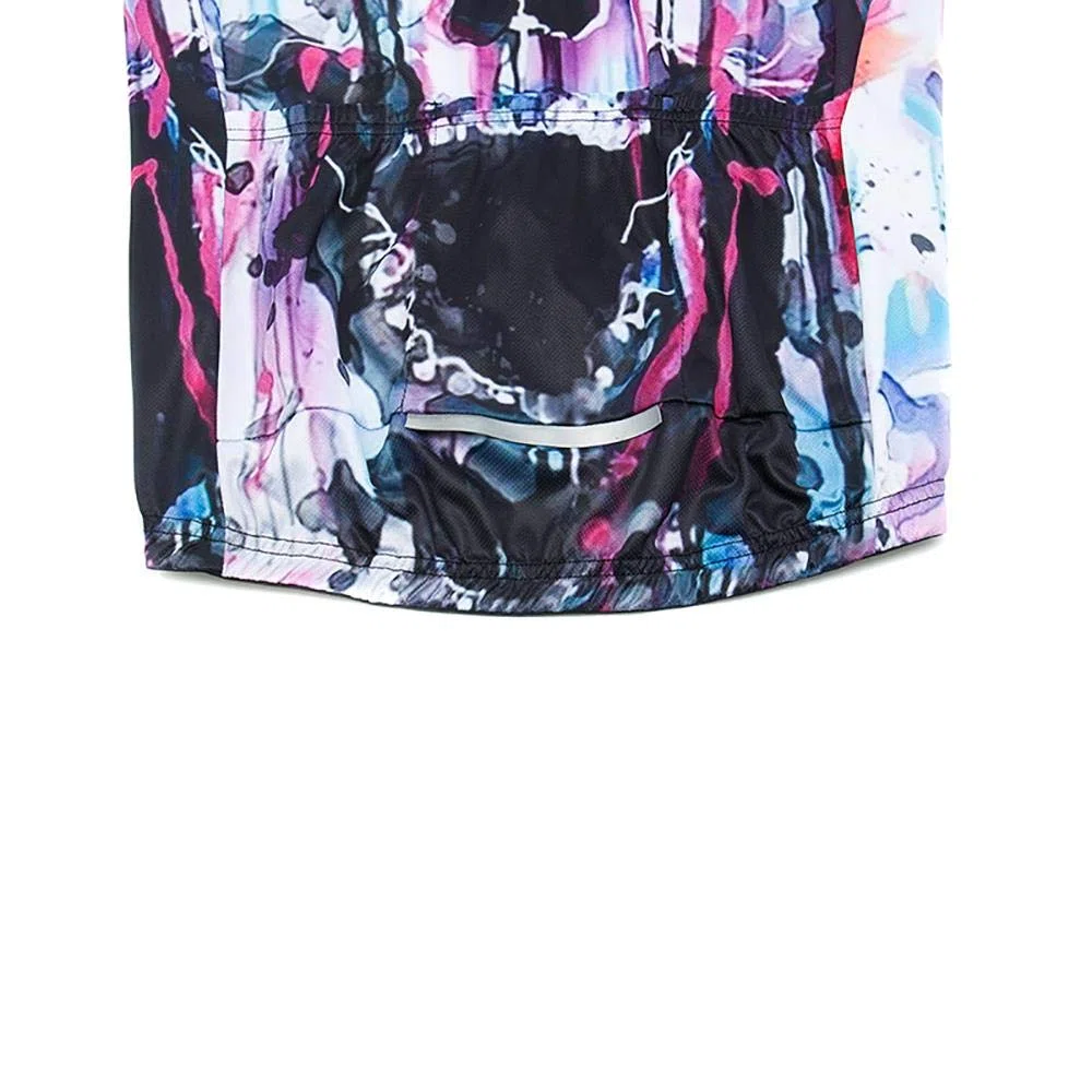 Moxilyn Radtrikot mit kurzen Ärmeln + Gel 20D, weich, gepolstert, Coolmax Shorts/Radhose für Herren, Trägerhose, Rennrad, MTB, MTB
