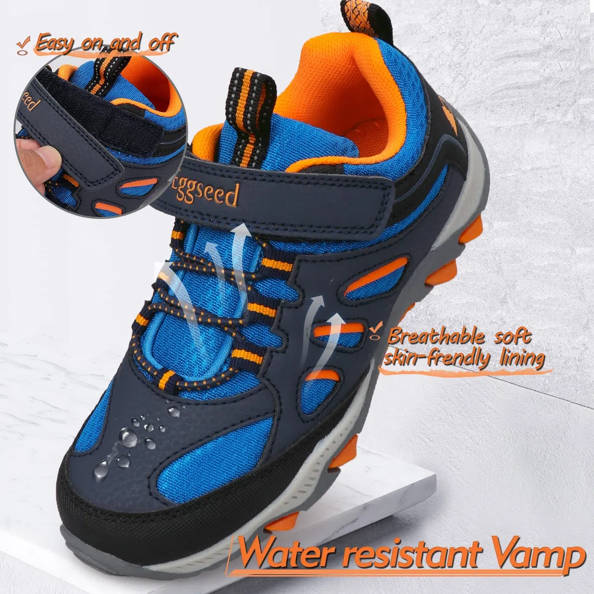 UOVO Turnschuhe Jungen Wanderschuhe Sneakers Kinder Trekking Schuhe Outdoor Sportschuhe Laufschuhe 28-40