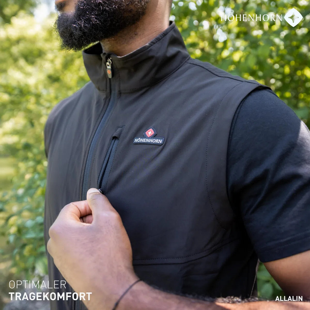 Höhenhorn Allalin Herren Weste Softshell Outdoor Jogging Softshellweste Jacke