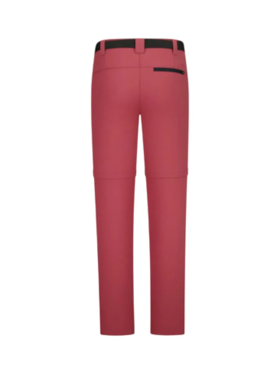 CMP Mädchen Zip Off Stretch Hose mit Gürtel und Dry Function Gr. 128 | Schnelltrockend, 4-Wege-Stretch-Material für volle Bewegungsfreiheit, Zip off: lange Hosen in Shorts umwandelbar