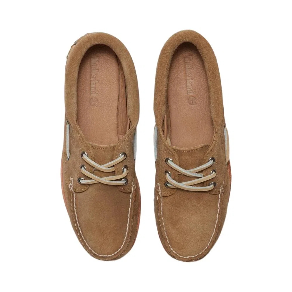 Timberland A2GNV Authentic Boat Mittelbeige Damenschuhe, Bootsschuhe mit Schnürsenkeln