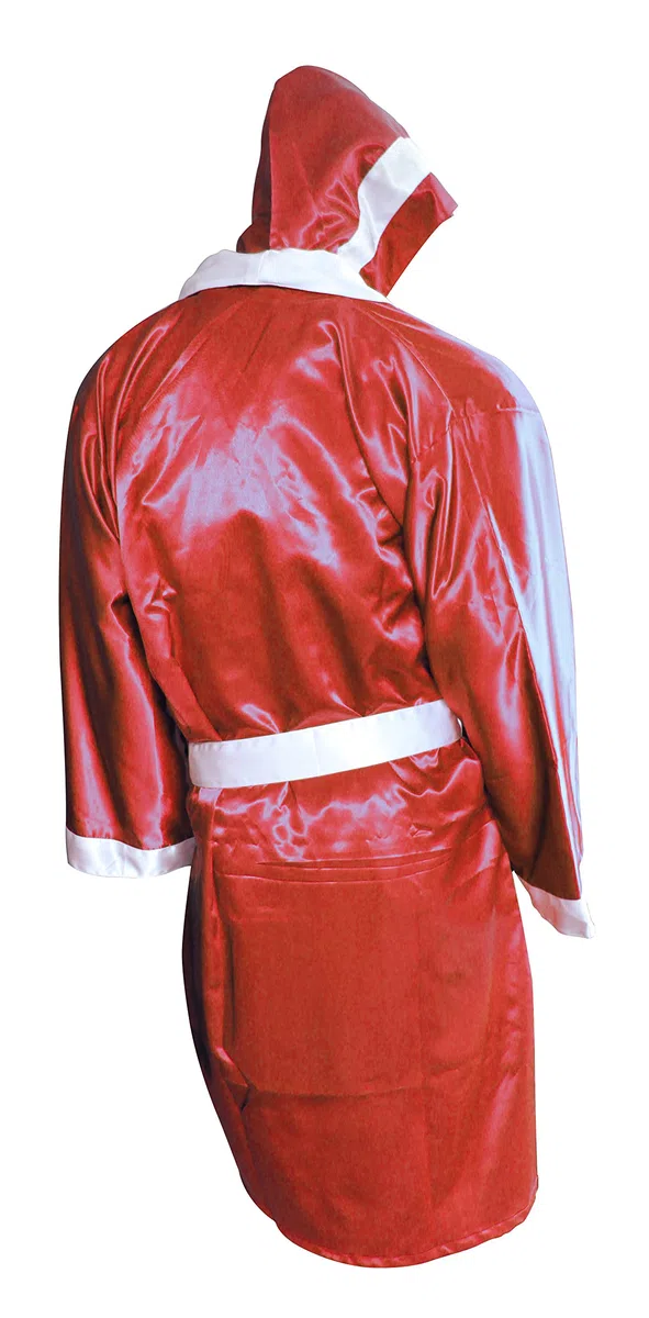 Lisaro Boxermantel mit Kapuze im Seidenlook – Boxmantel der Profi-Boxer! für Damen und Herren