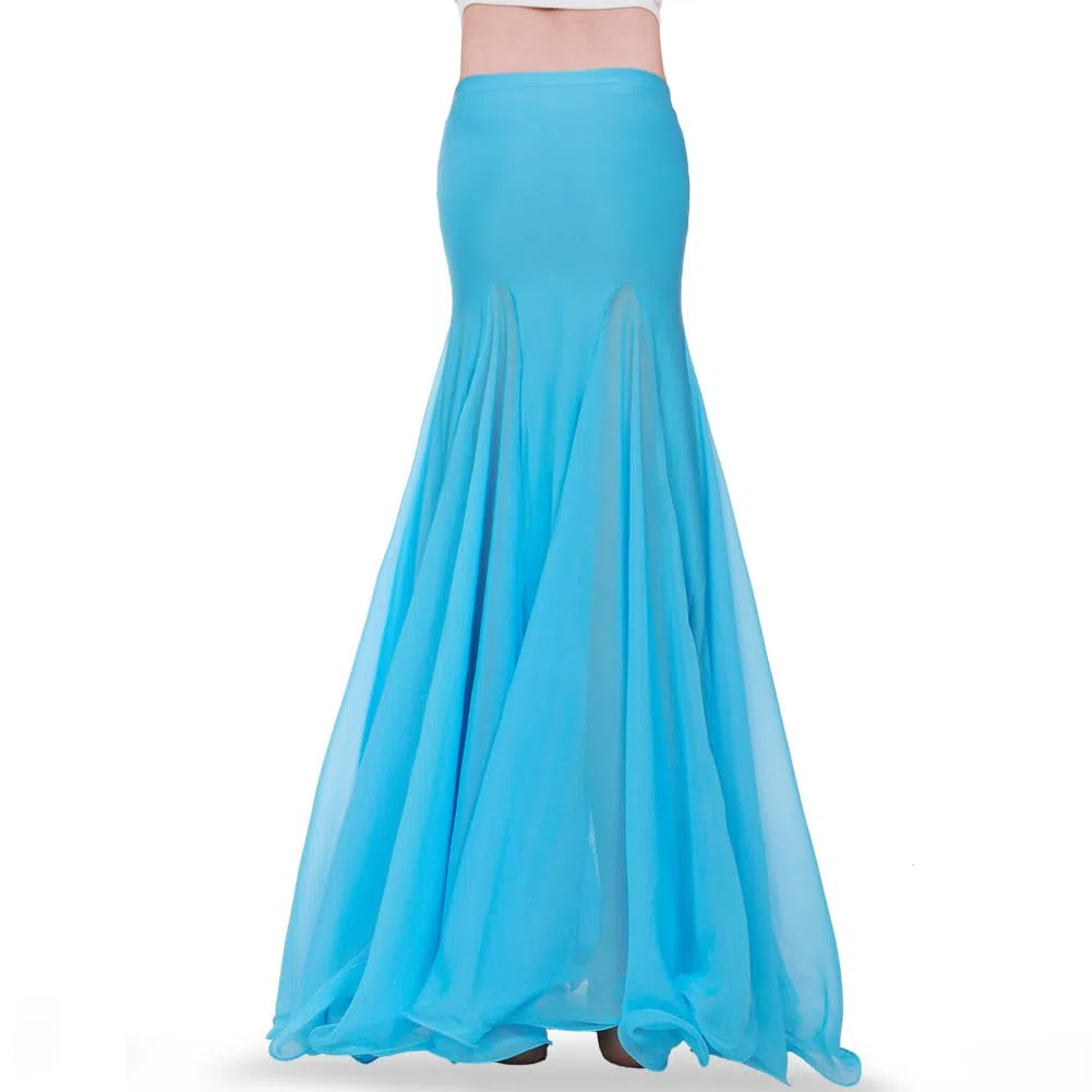 ROYAL SMEELA Orientalische Bauchtanz Rock Damen Bauchtanz röcke lang Bauchtänzerin Rock für Frauen bauchtaenzer Rock für Damen Bauchtanz Chiffon Rock Bauchtanz kostüm Bauchtanz meerjungfrau Rock