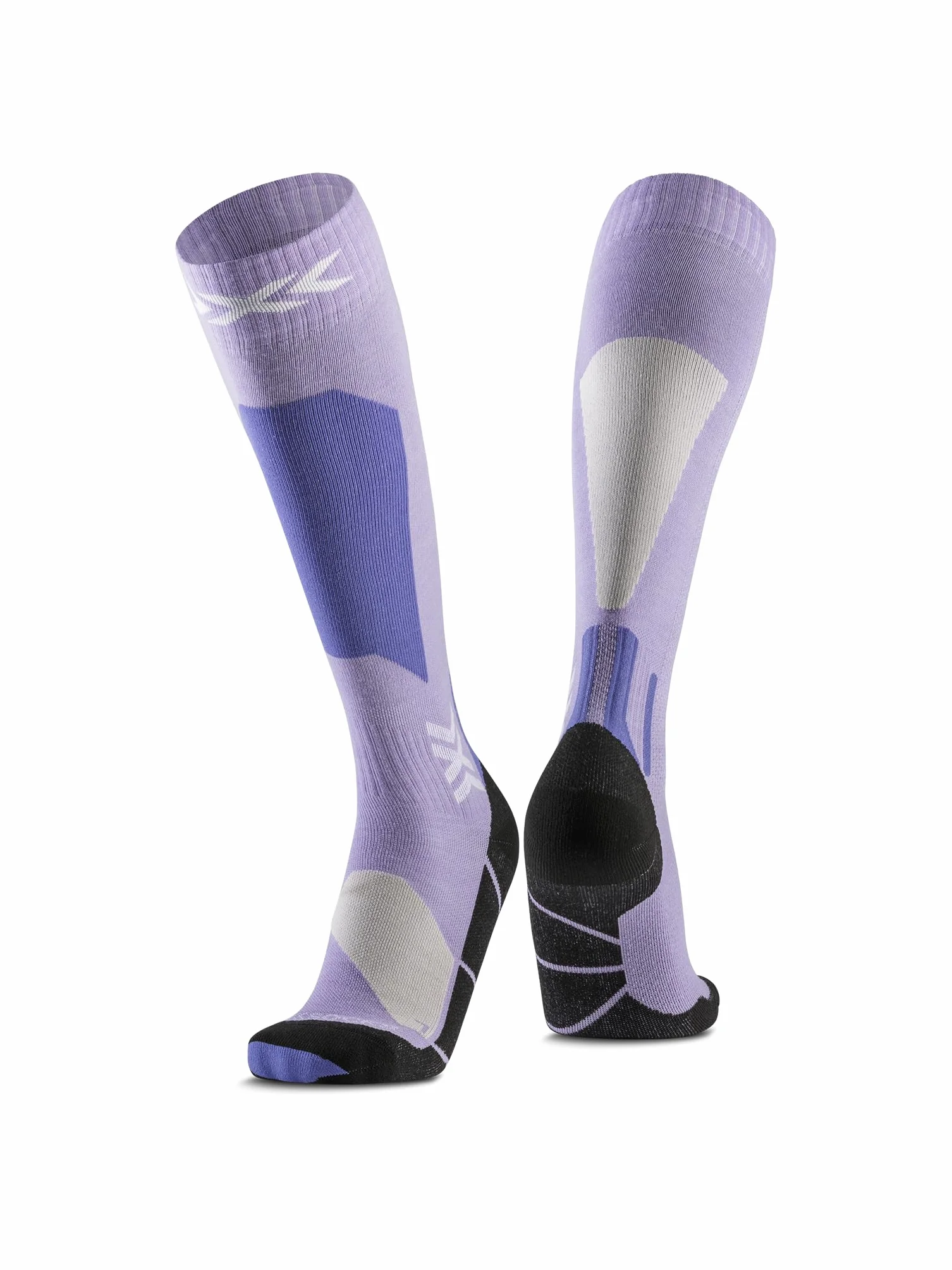 X-Socks Ski Discover Merino OTC – Merinowolle-Skisocken für Komfort & Wärme – O-Ring-Bandage für sicheren Halt & Unterstützung – Perfekt für Ski & Wintersport - Schwarz/Grau, 39-41