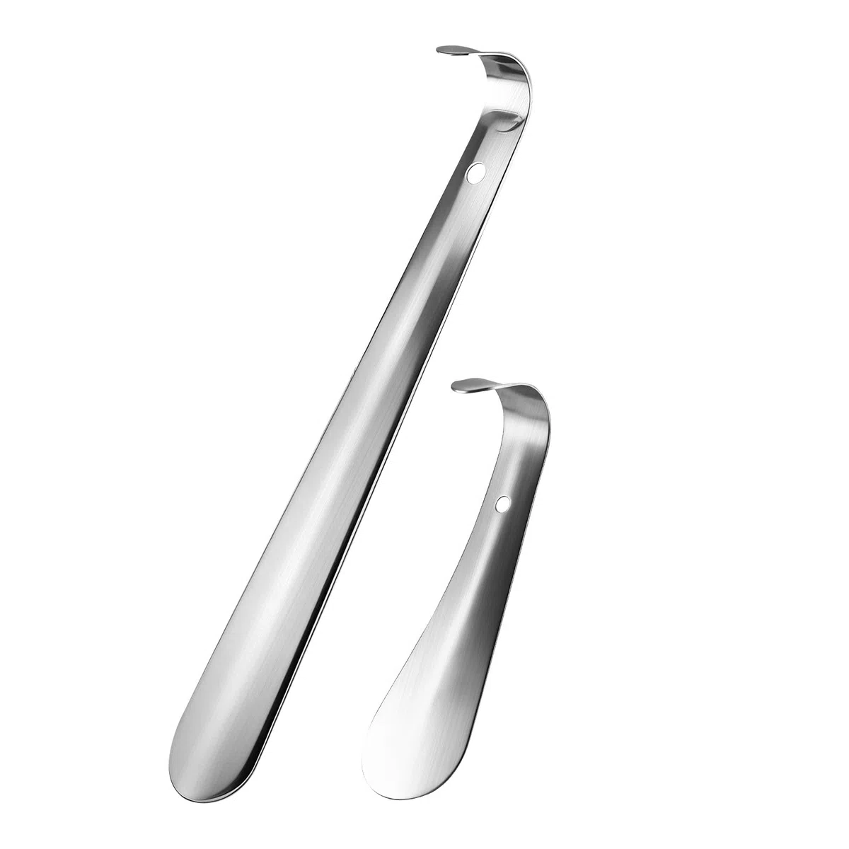 2 Stück Schuhanzieher Set Edelstahl (30 cm + 14 cm) | Lang & Kurz Schuhlöffel für Senioren Kinder & Menschen mit Bückenproblemen