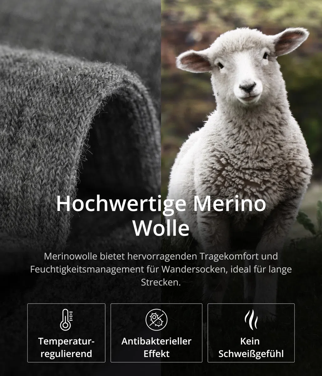 Giesswein Trekkingsocken Merino Wolle 3er Pack – Herren & Damen Wandersocken, Atmungsaktive Thermosocken, Extra Warme Wintersocken & Skisocken, Trekking & Outdoorsocken ohne Druckstellen