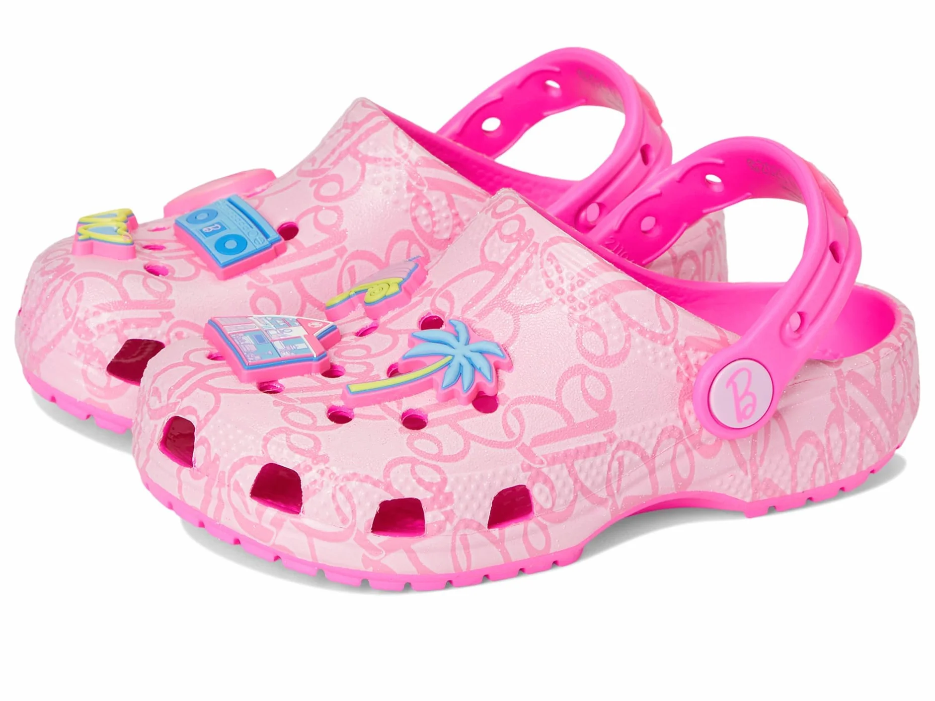 Crocs Unisex Kinder Mattel Pink Barbie Classic Clog T