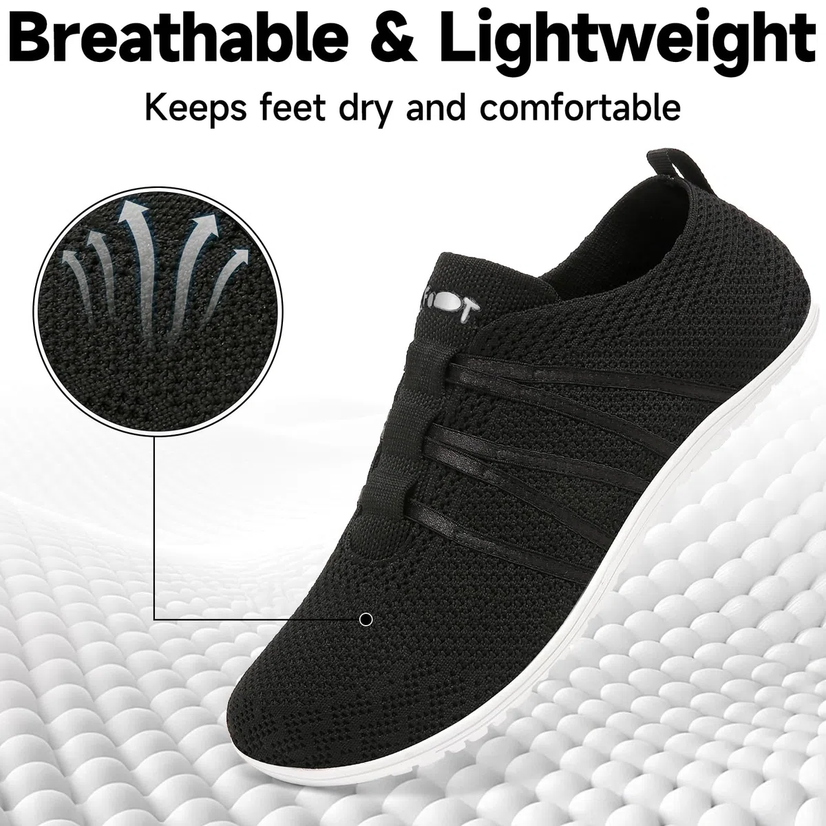 Wizshoe Barfußschuhe Damen Herren Barfuss Schuhe Bequeme Hausschuhe Slip On Sneaker Atmungsaktiv Fitnessschuhe mit Zero-Drop Solhe
