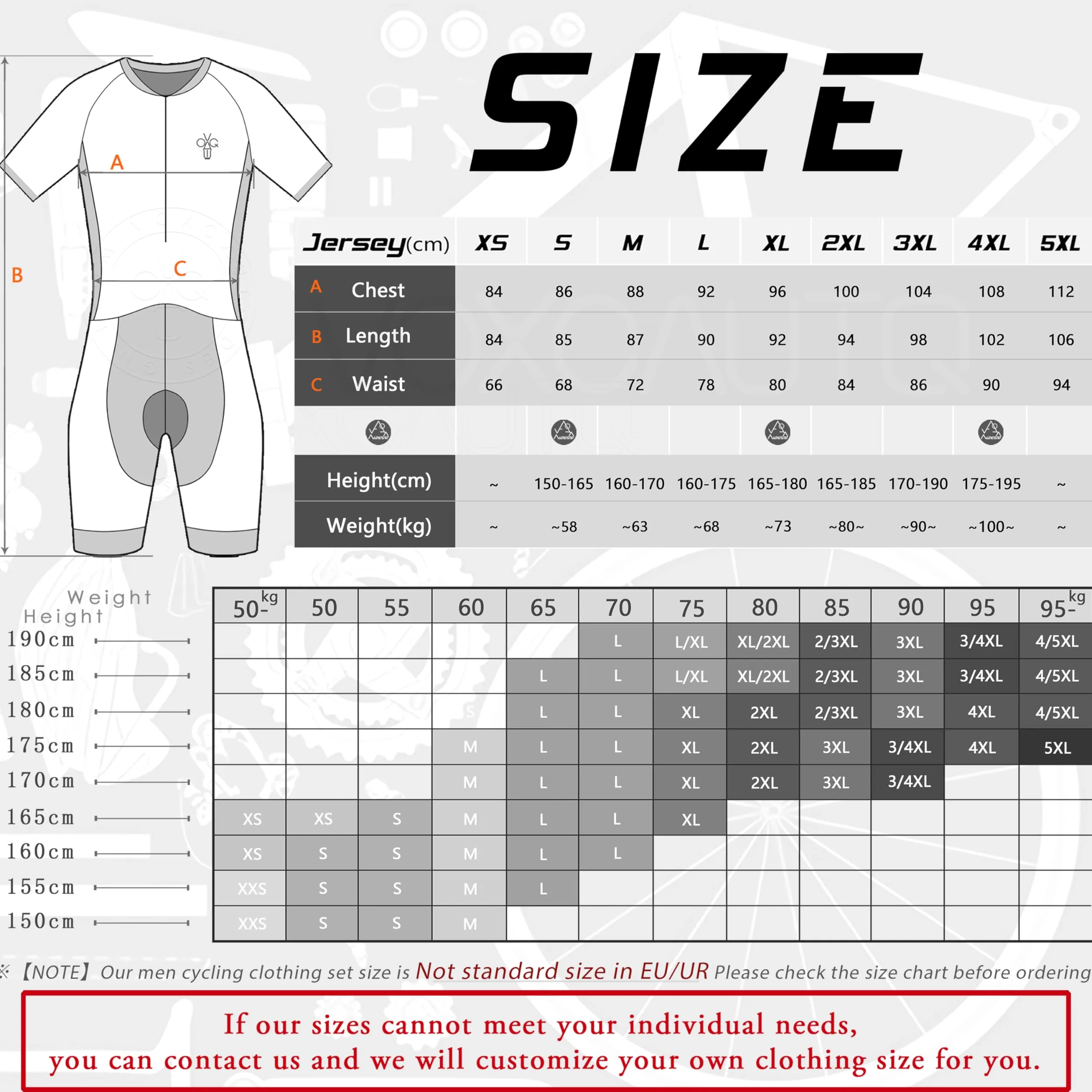 Herren ärmelloser Triathlon-Anzug – Atmungsaktives Lycra Trikot verwendet für Schwimmen, Radfahren & Laufen | Feuchtigkeitsableitend & hoch elastisch