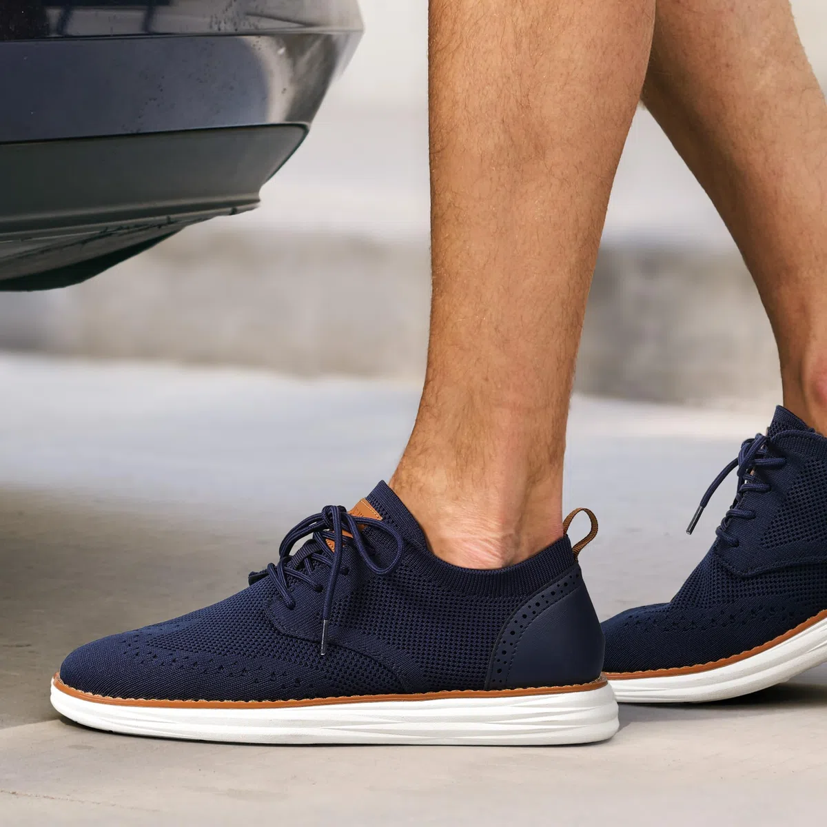 Bruno Marc Herren Anzugschuhe KnitFlex Craft Atmungsaktiv Gestrickter Stoff Schnürhalbschuhe Sommer Casual lässige Moderne Klassische Schuhe