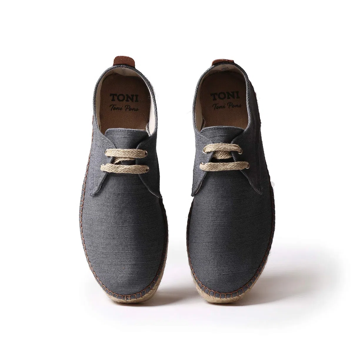 TONI PONS Dixon Herren-Schnür-Espadrille aus Baumwollstoff.