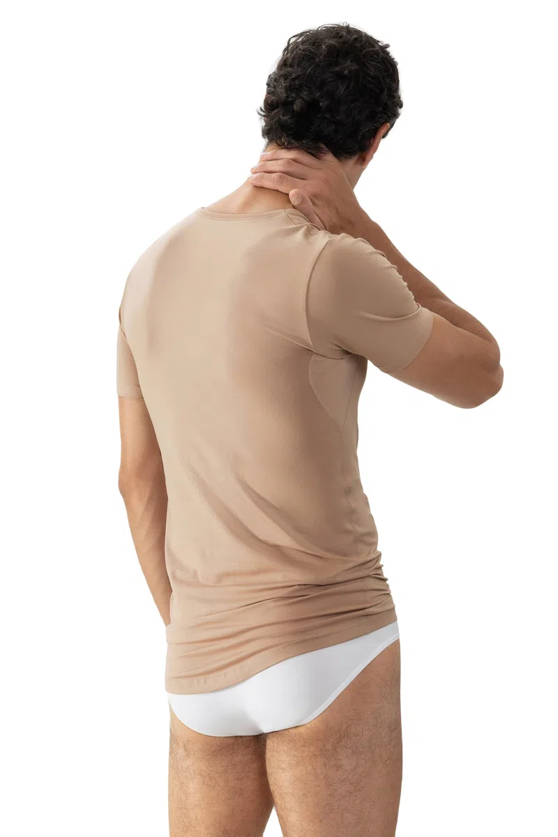 Mey Herren Drunterhemd - das Original Innovation, enganliegend, V-Neck, Kurzarm, Unsichtbar unter Hemden, Serie Business Class