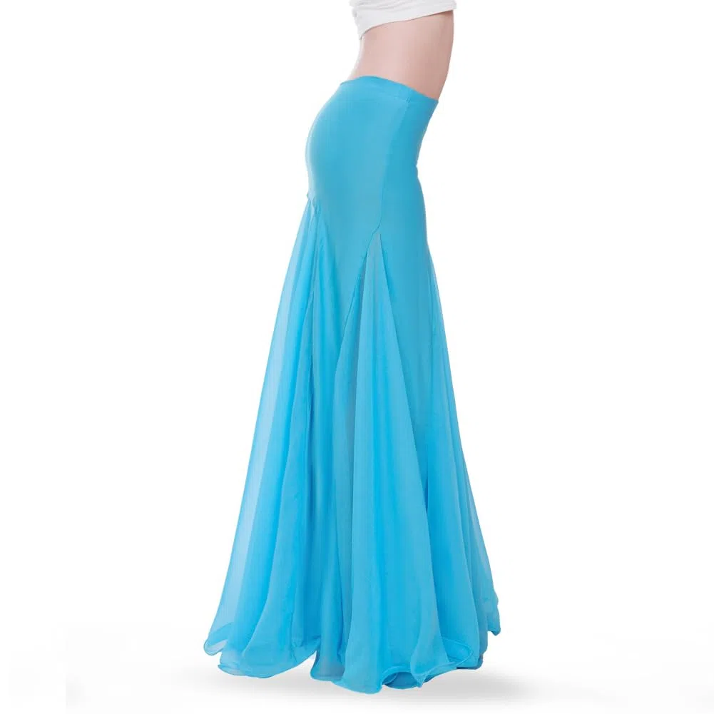 ROYAL SMEELA Orientalische Bauchtanz Rock Damen Bauchtanz röcke lang Bauchtänzerin Rock für Frauen bauchtaenzer Rock für Damen Bauchtanz Chiffon Rock Bauchtanz kostüm Bauchtanz meerjungfrau Rock