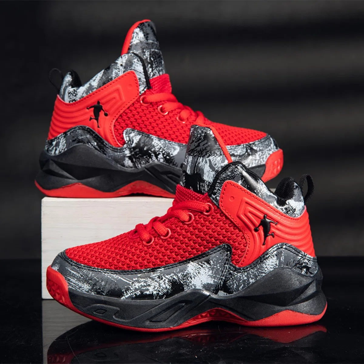 Basketballschuhe für Kinder und Jugendliche, rutschfeste atmungsaktive Sportschuhe für Training und Freizeit