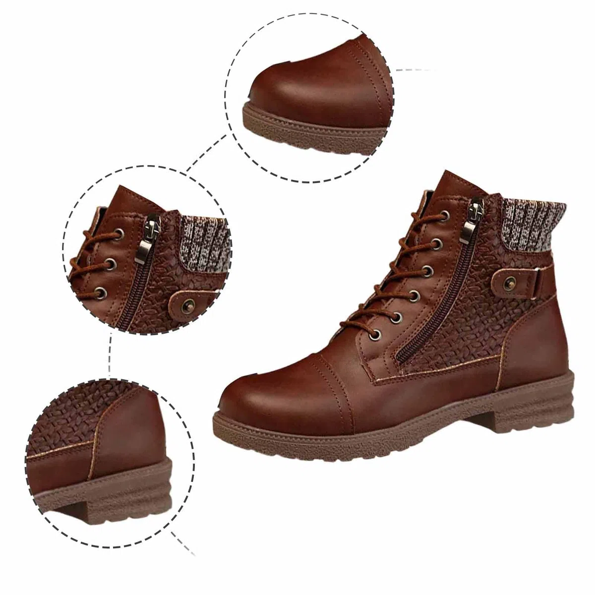 Generisch Reitstiefel Kinder Wasserdichte für Kinder, Damen und Herren Classic Reitstiefelette Reitschuhe Kunstleder Unisex Boots Soft Stiefeletten Reitsportschuhe