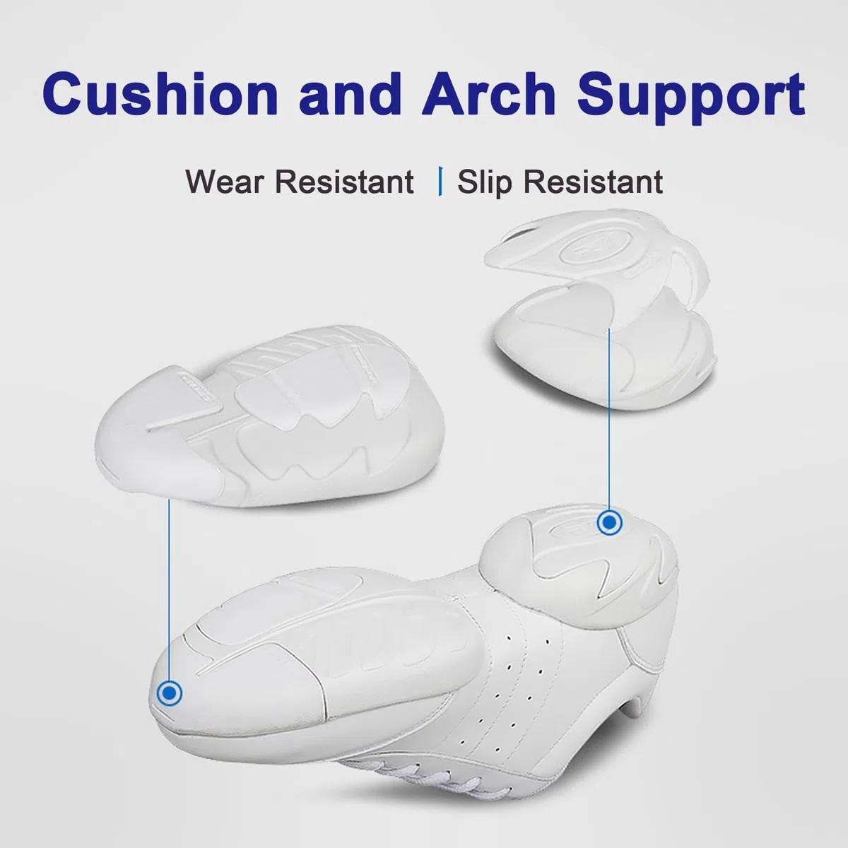 Mädchen Cheerleading Schuhe Geteilte Sohle Cheerleading Schuhe Wettbewerb Tennis Sneakers Atmungsaktiv Super Light White Cheer Schuhe für Frauen Sport Training Tennis Sneakers