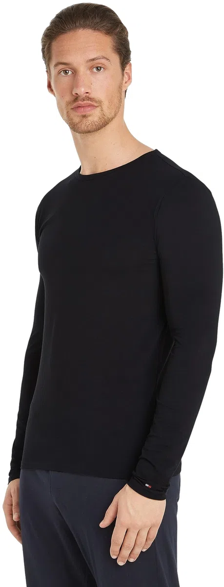 Tommy Hilfiger Herren 3er Pack Langarmshirts mit Rundhalsausschnitt