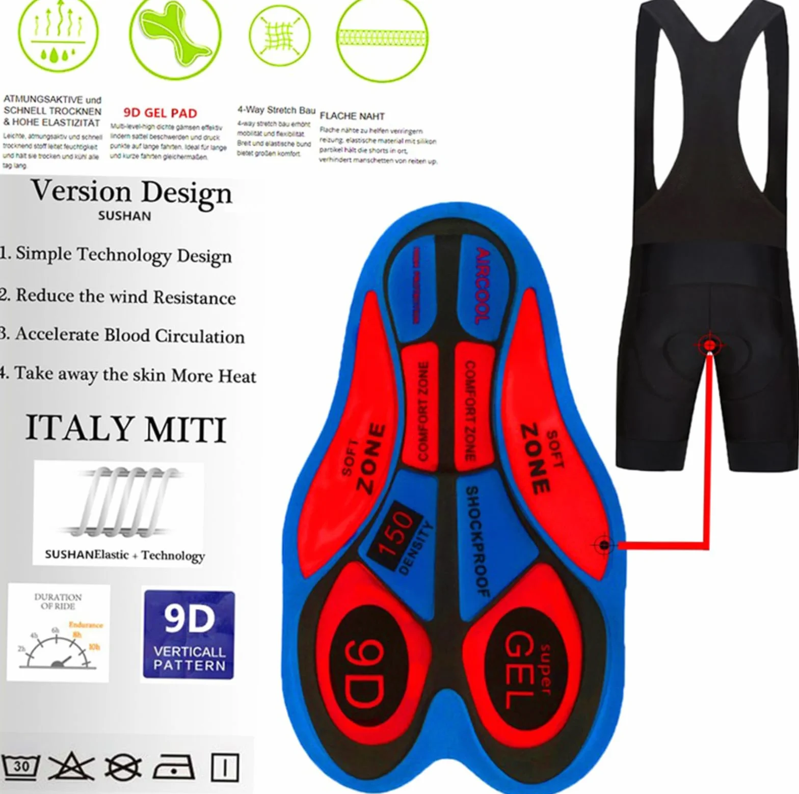 Damen Triathlon Anzug Einteiler Radanzug Kurzarm Skinsuit Jumpsuit Radfahren Damen Radtrikot Rot