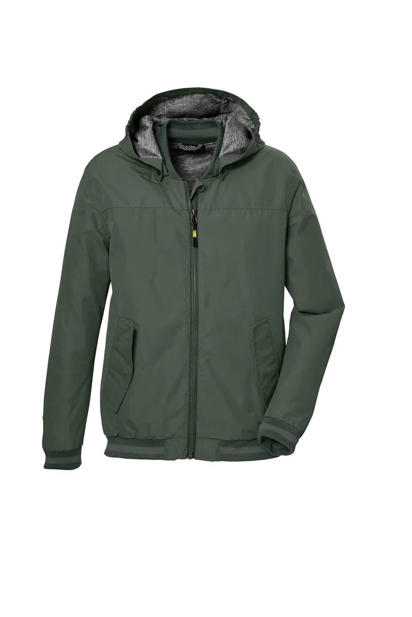 Killtec Jungen Kos 153 Bys Jckt Funktionsjacke ist wasserdicht/Regenjacke mit Kapuze