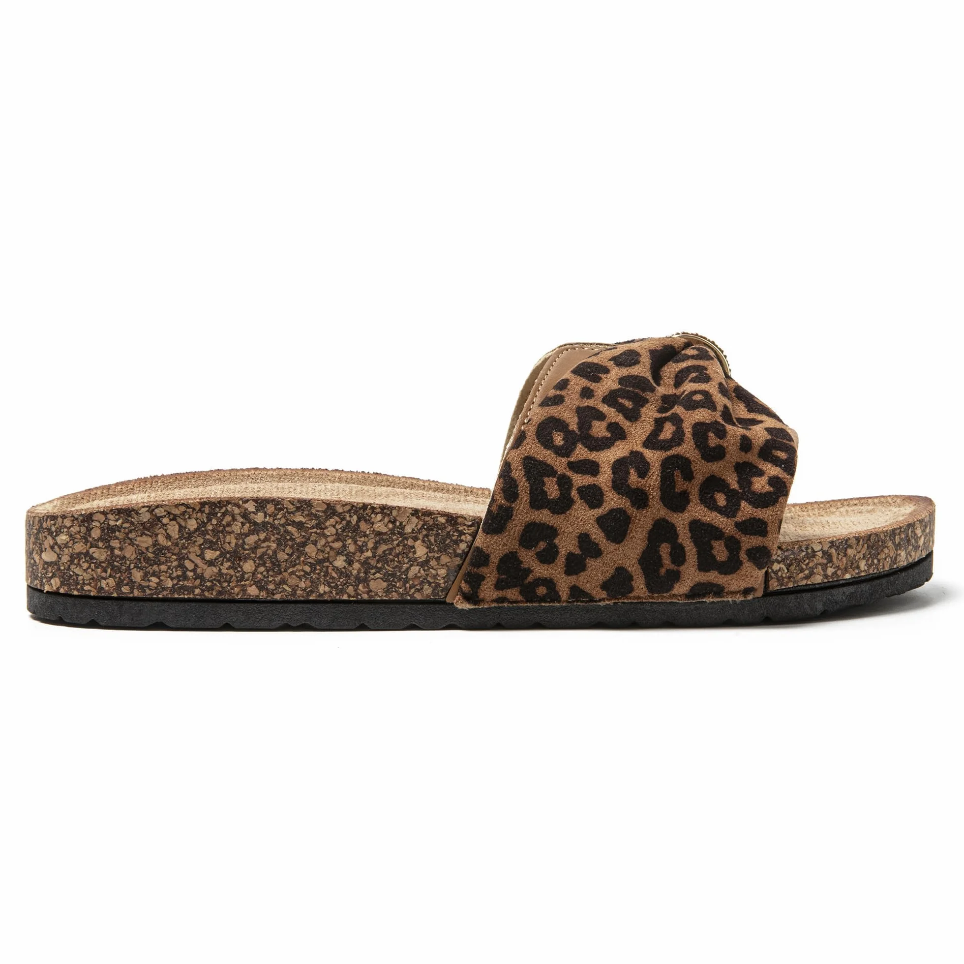 JOMIX Pantoletten Damen Sommer Kork Clogs Fliege Strandsandalen Sommerschuhe Bequeme Strand Sandalen