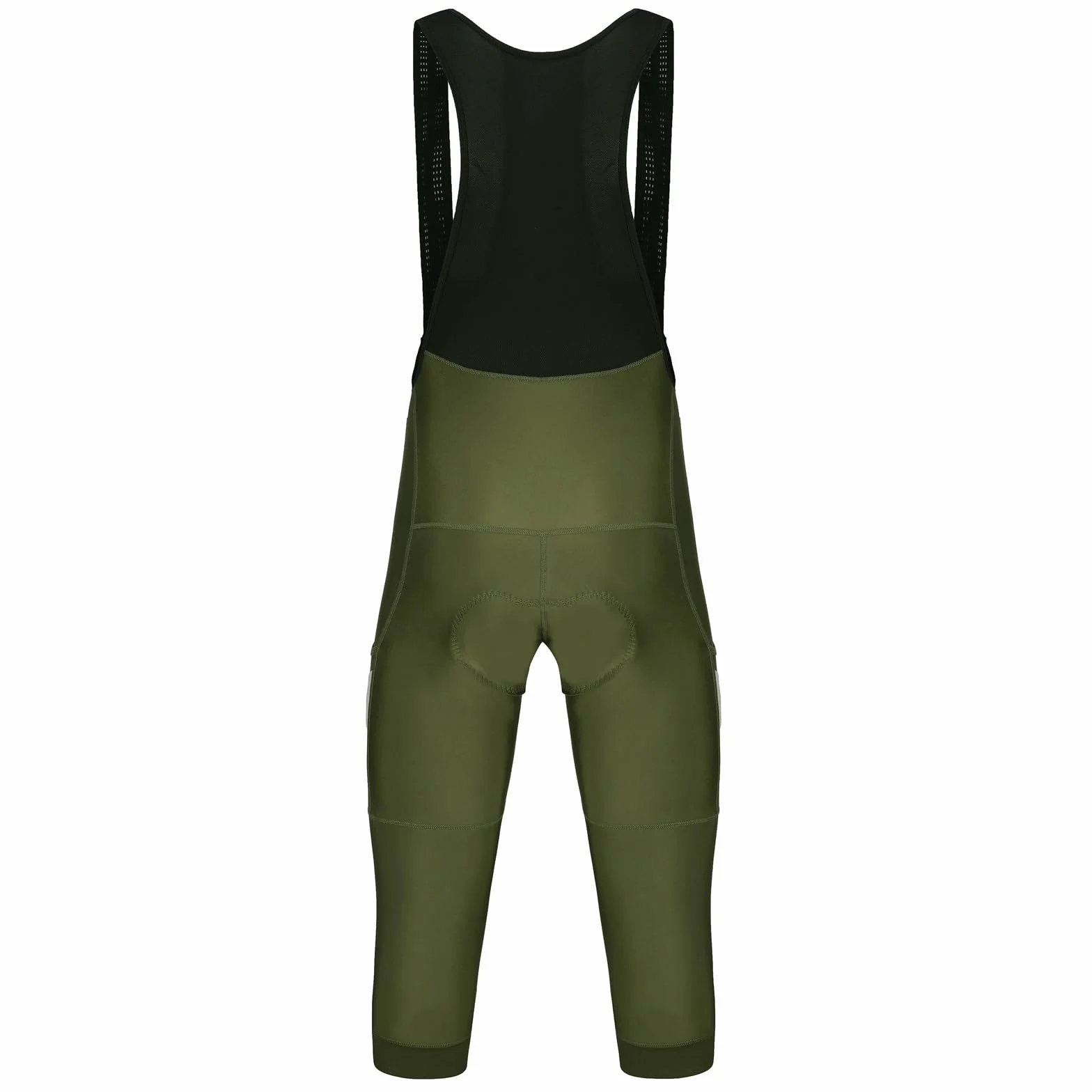 Radsport TräGerhose Männer 2 Taschen 3/4 Radfahren Trägerhose Sommer Frühling Herbst Fahrrad Hosen Bike Pns Kleidung Hosen(Black,L)