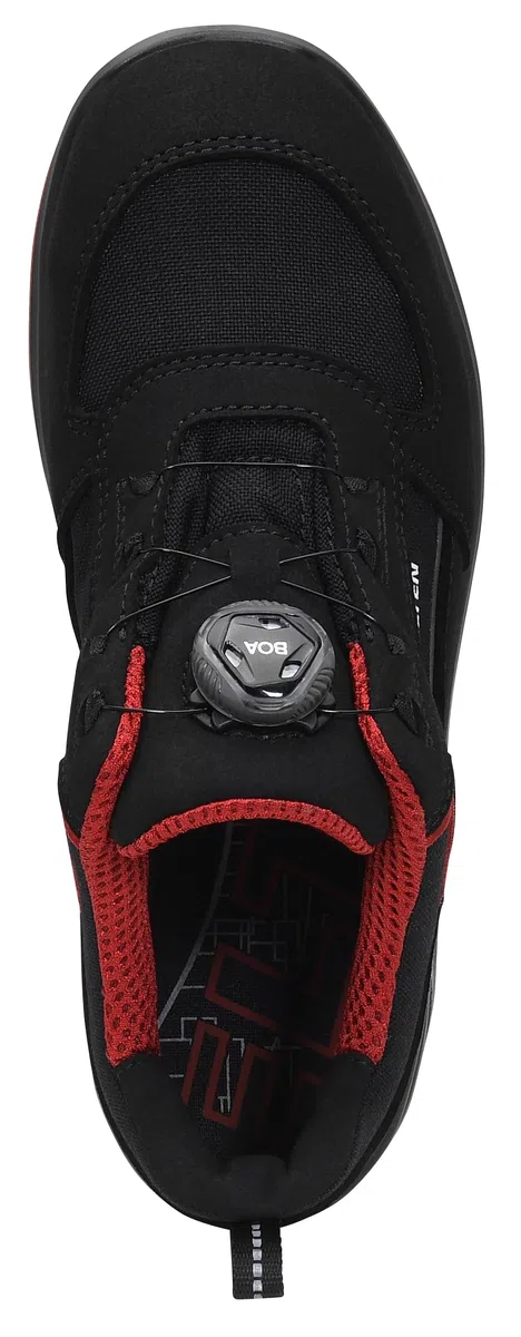 ELTEN Hannah XXTL BOA Black-red Low ESD S3S | Sicherheitsschuhe für Damen & Herren, Stahlkappe, leicht, atmungsaktiv