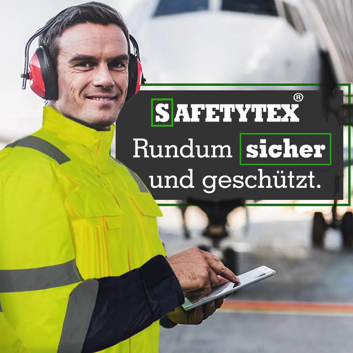 Safetytex Warnschutz Pilotenjacke - Arbeitsjacke - wasserdicht, winddicht, reflektierend - HI VIZ Thermo Jacke - Warnschutzjacke in verschiedenen Farben und Größen