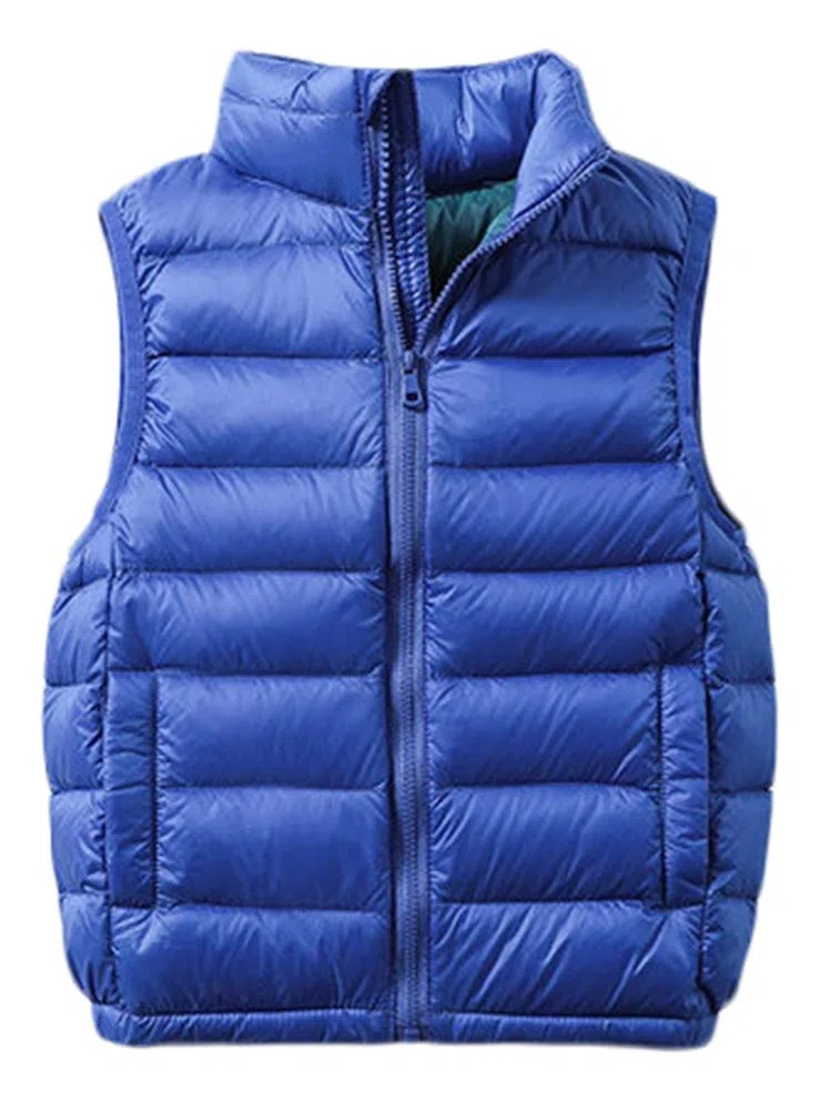 SK Studio Daunenweste Kinder Mädchen Jungen Winter Leicht Steppweste Ärmellos Down Jacket Winterjacke Reißverschluss Outwear
