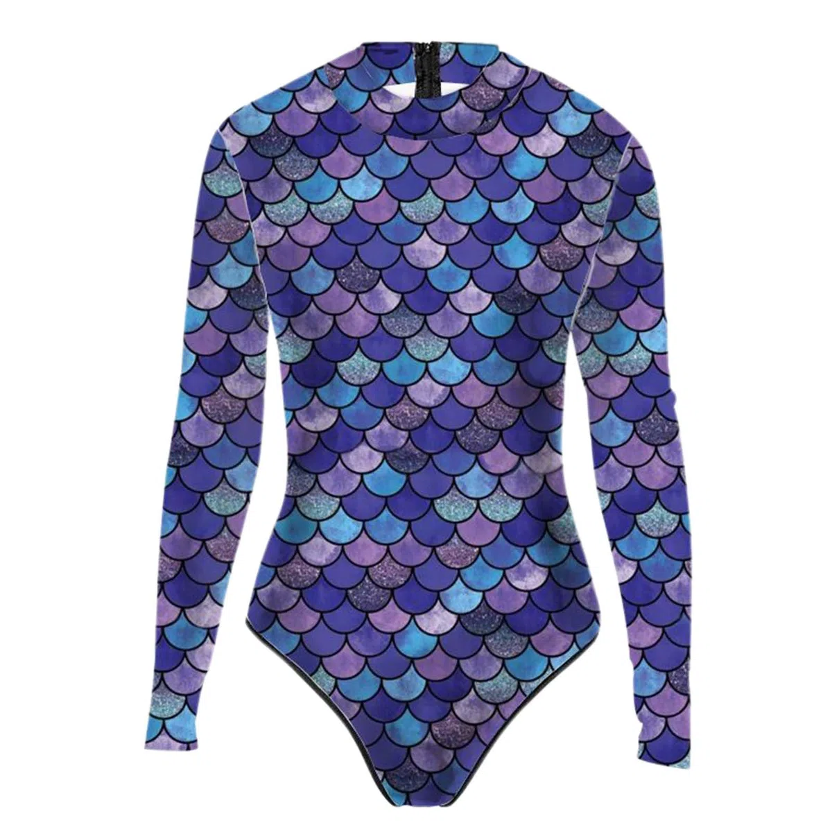 Generisch Badeanzug Damen Meerjungfrau Kostüm Damen Meerjungfrauen Body Mit Glanz Fischschuppen Sexy Badeanzug Fischschuppen Oberteil Große Größe Faschingskostüme 3D Fischschuppe Druck Monokini