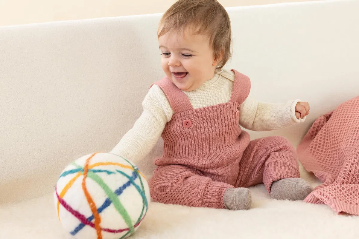Disana Baby-Pullover Baby & Kleinkind - 100% Bio-Merino - atmungsaktiv, warm Unisex Gr. 50 – 92 - nachhaltig & fair – dehnbar, mit Knopfverschluss - Made in Germany