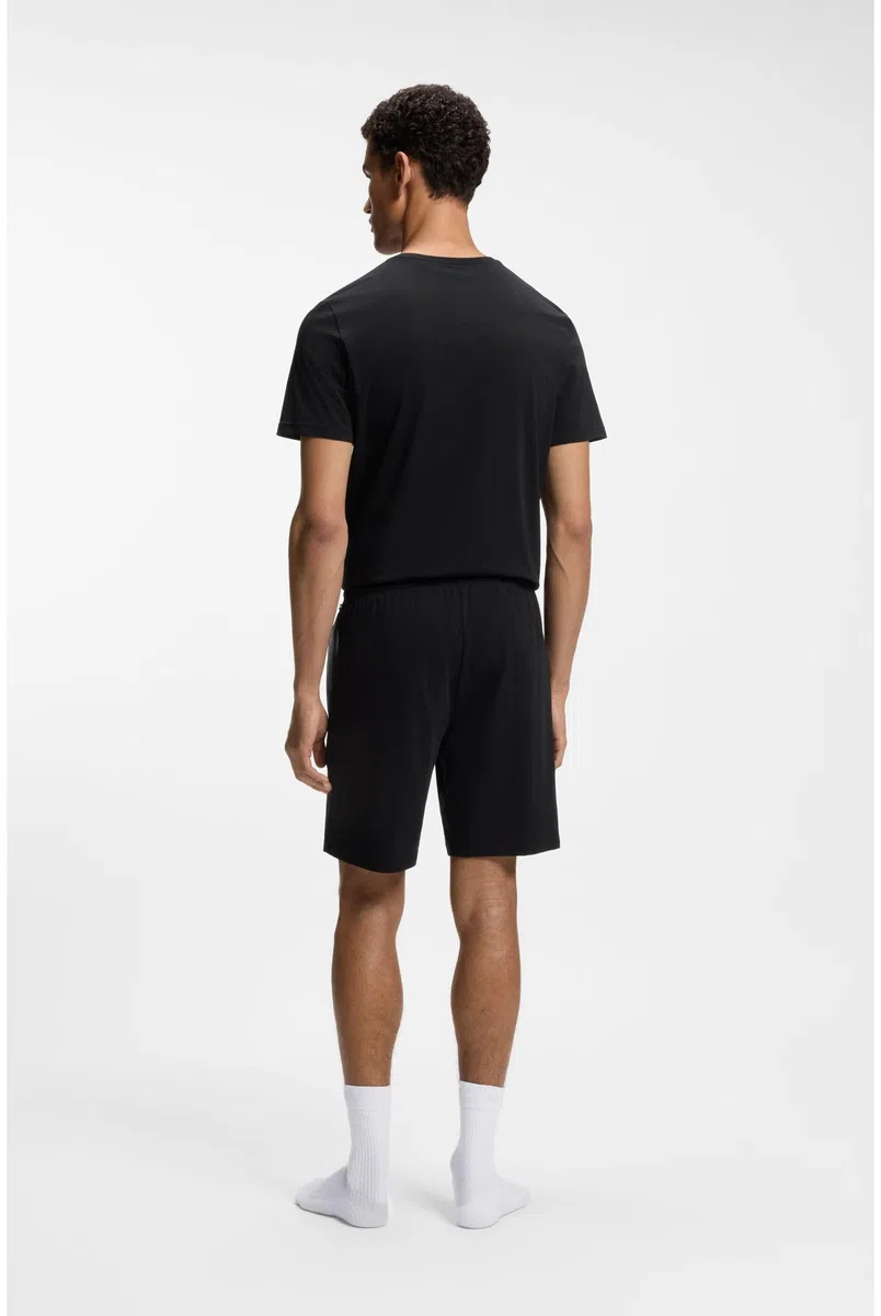 BOSS Herren Mix&Match Short CW Shorts aus elastischer Baumwolle mit Kontrast-Logo und Kordelzug