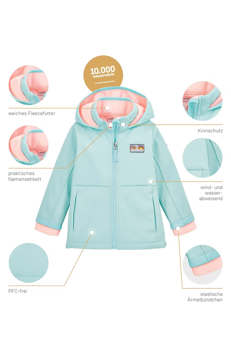 first instinct by killtec Unisex Fios 59 Mns Sftshll Jckt Softshell Jacke/Outdoorjacke mit Kapuze
