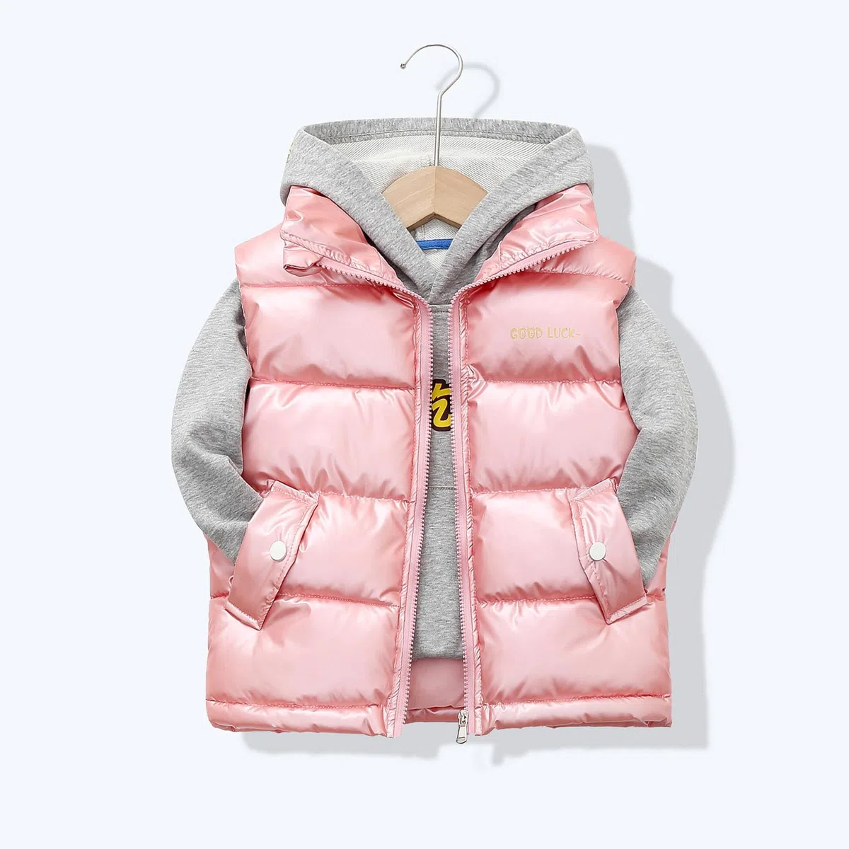 Mädchen Weste 110 Kinder Outdoor Übergangsweste Kurz Winter Mäntel Jungen Mädchen Weste Warmen Baby Oberbekleidung Ärmellose Baumwolleweste Winddichter Winterjacke