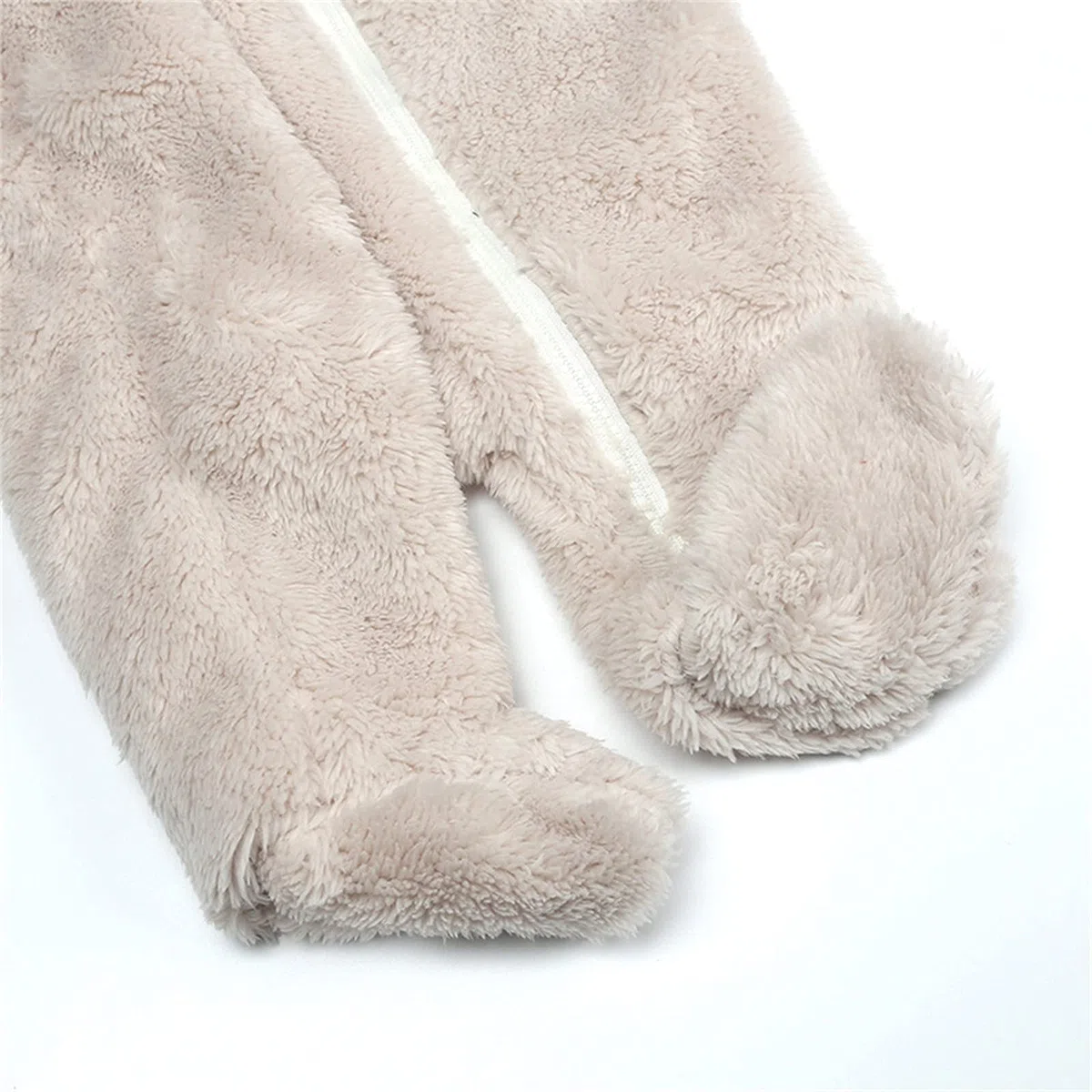 Baby Schneeanzüge Winter Overall mit Kapuze Winter Strampler Fleece Overall mit Fuß für Babys Neugeborene Kleinkind Mädchen Jungen Warm Jumpsuit für 0-12 Monate