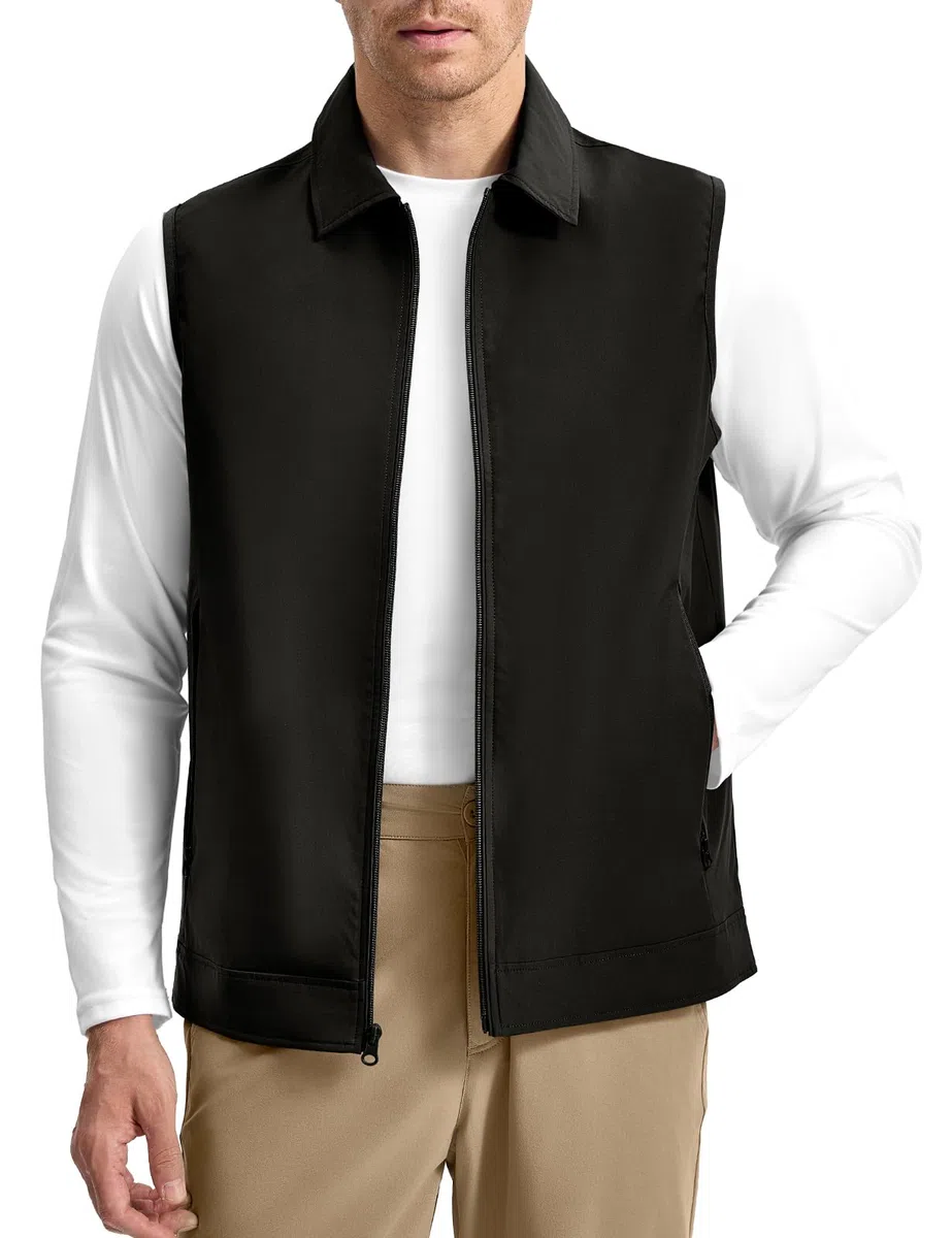 donhobo Herren Weste Jacke Ultraleicht Atmungsaktive Outdoor Dünne Ärmellose Übergangsjacke Sommer Arbeit Gilets Tops Fashion Freizeitweste