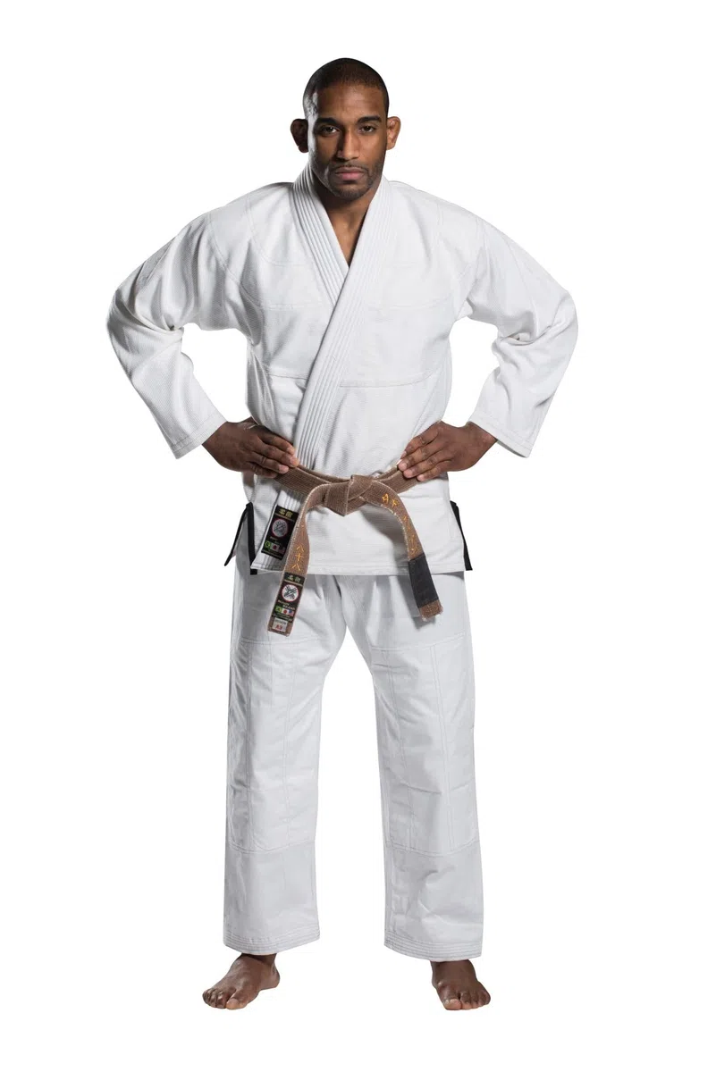 Ronin Plain BJJ Gi – Professionelle brasilianische Jiu Jitsu-Uniform – 100 % feinste, vorgeschrumpfte Baumwolle, 420 g/m², Perlengewebe