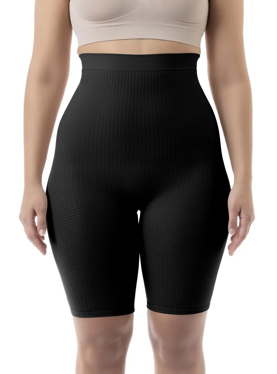 FarmaCell Anti-Cellulite Shorts Damen mit Mikromassage, Hoher Bund, Made in Italy, 113