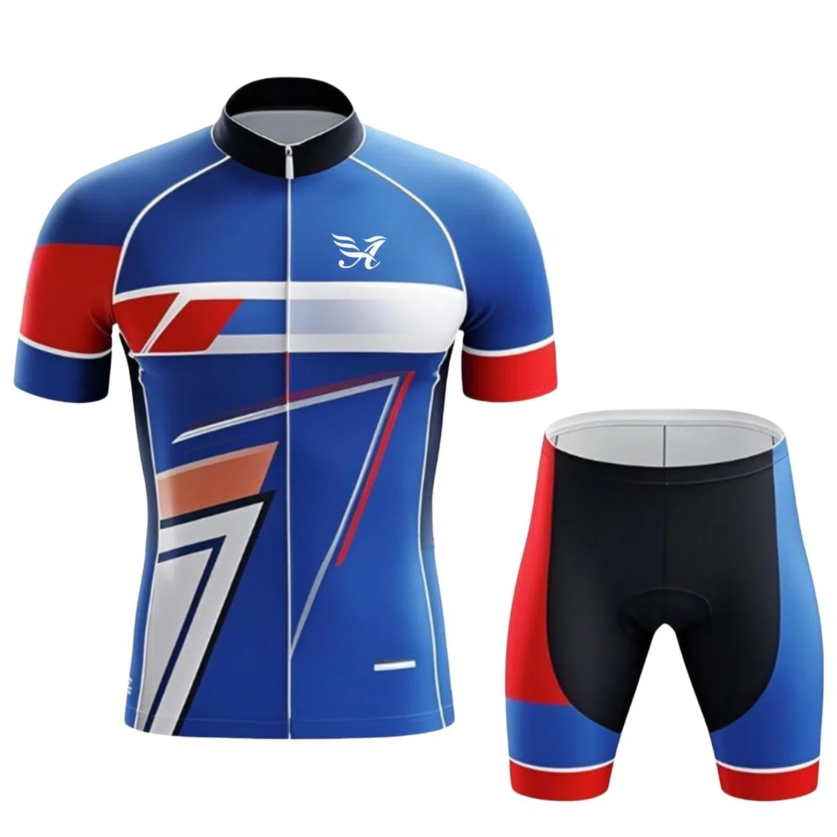 Pro Team 2025 Radtrikot Set für Herren, Sommer, Mountainbike-Jersey und Trägerhose mit 9D-Polsterung, Gel, atmungsaktiv, für Outdoor-Sportarten