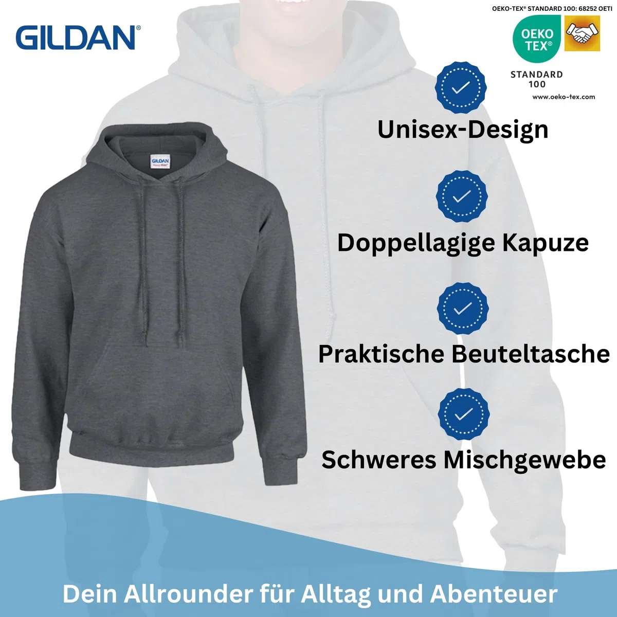 Gildan 2er Herren Kapuzenpullover Heavy Blend Set Hoodie Sweat M L XL 2XL 3XL 4XL 5XL in verschiedenen Farbsets & HLKauf-Block