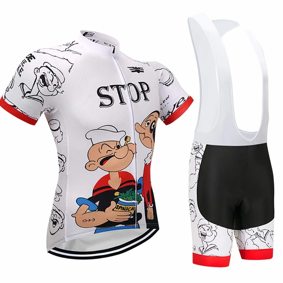 Moxilyn Fahrradtrikot Kurzarm Set für Herren Radtrikot T Shirt Radsport Radtrikot Set Fahrrad Trikot Kurzarm+Radhose mit 9D Gel,Ursprüngliche Gaze Radjacke und Radhose,Cycling Jersey Radtrikot