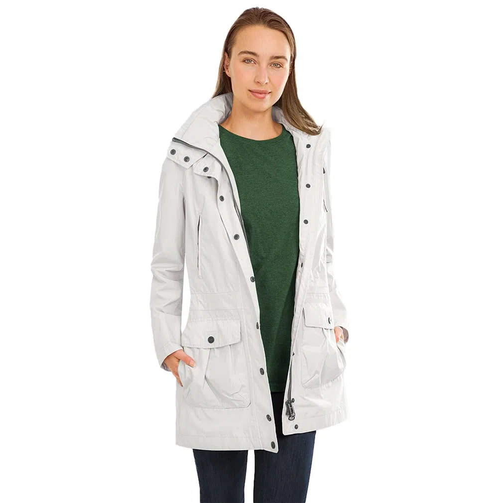 Knuffelwuff Damen Übergangsjacke - Leichte wasserdichte Jacke Lexington - Atmungsaktive Regenjacke mit extra vielen Taschen für Outdoor, Wandern, Reisen, Gassi gehen