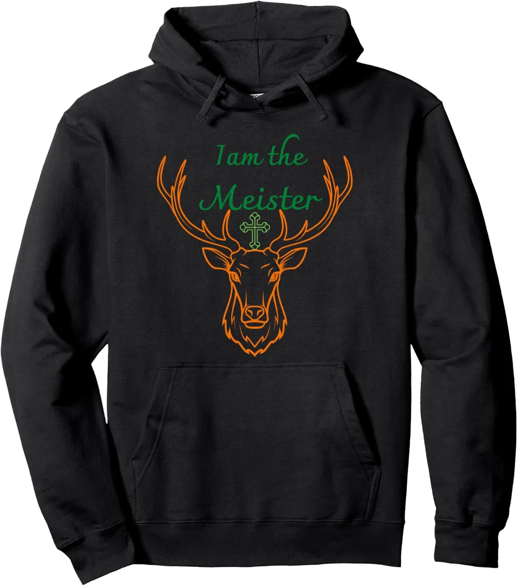 Jaegermeister Meister Hirsch Familie Papa Mama frech lustig Pullover Hoodie