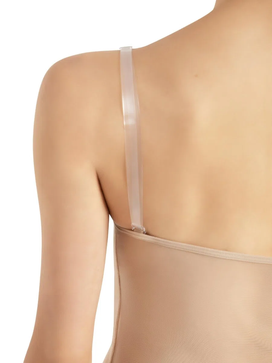 Capezio Damen Midiff-Trikot mit Tiefem Ausschnitt, Netzstoff Unterwäsche