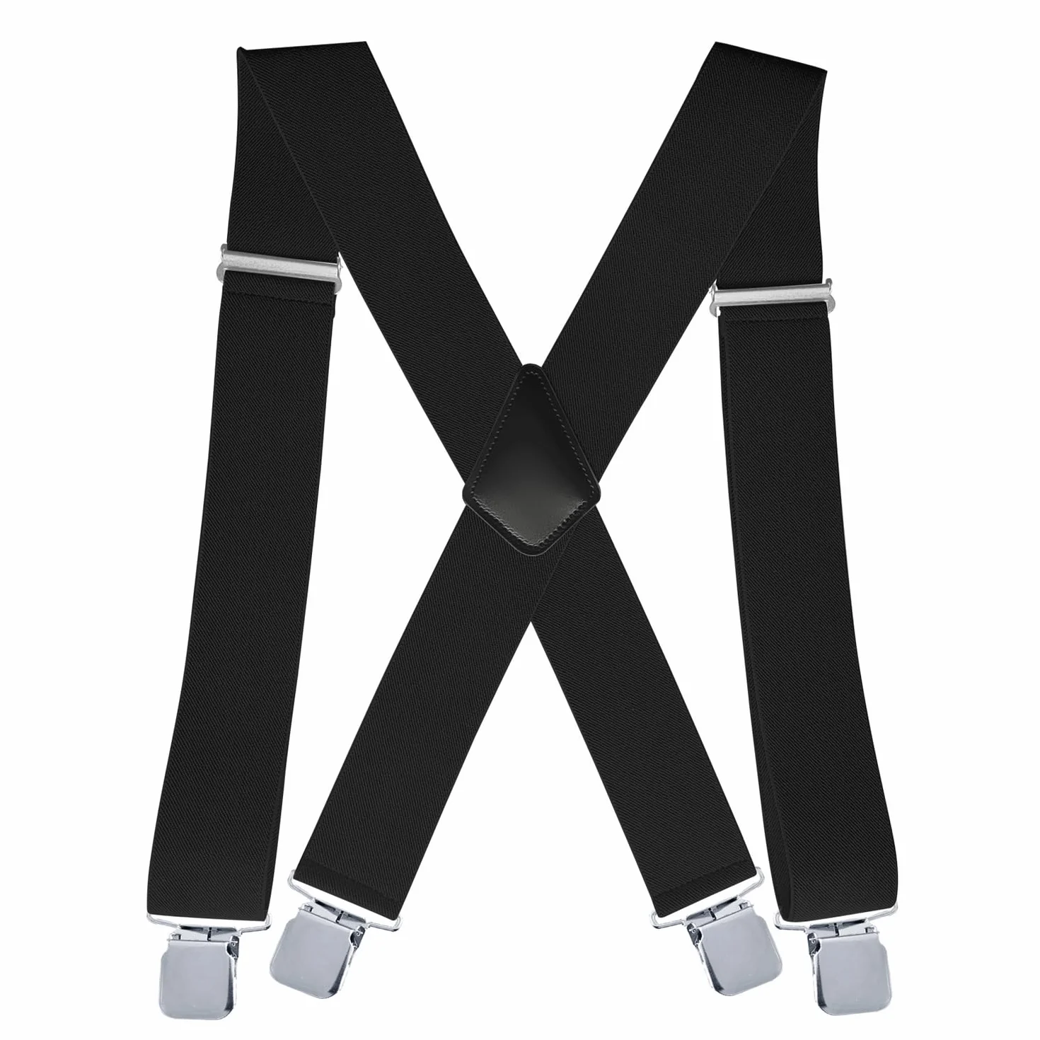 Hosenträger für Herren 3.5 cm Breit mit Sehr Starken 4 Metall Clips | Hosenträger X-Form Einstellbar und Elastisch Einheitsgröße für Männer und Damen