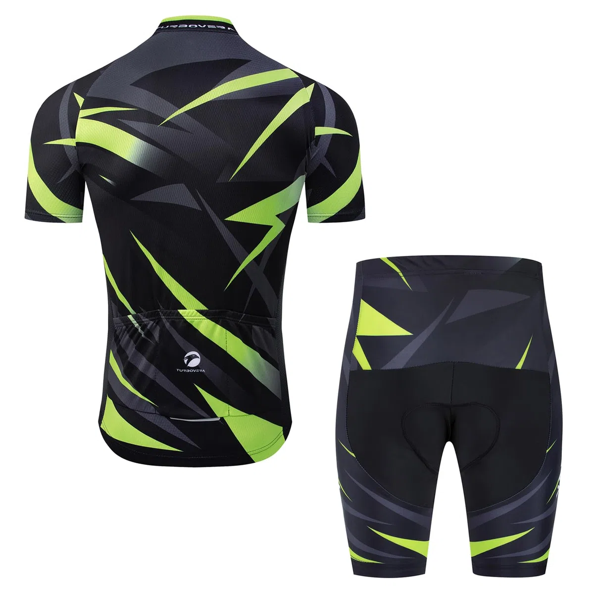 Herren Fahrradbekleidung Kurzarm MTB Radsportanzüge Radhose Radtrikot Set Trikot + Radlerhose mit 3D-Gel-gepolsterten Atmungsaktiv