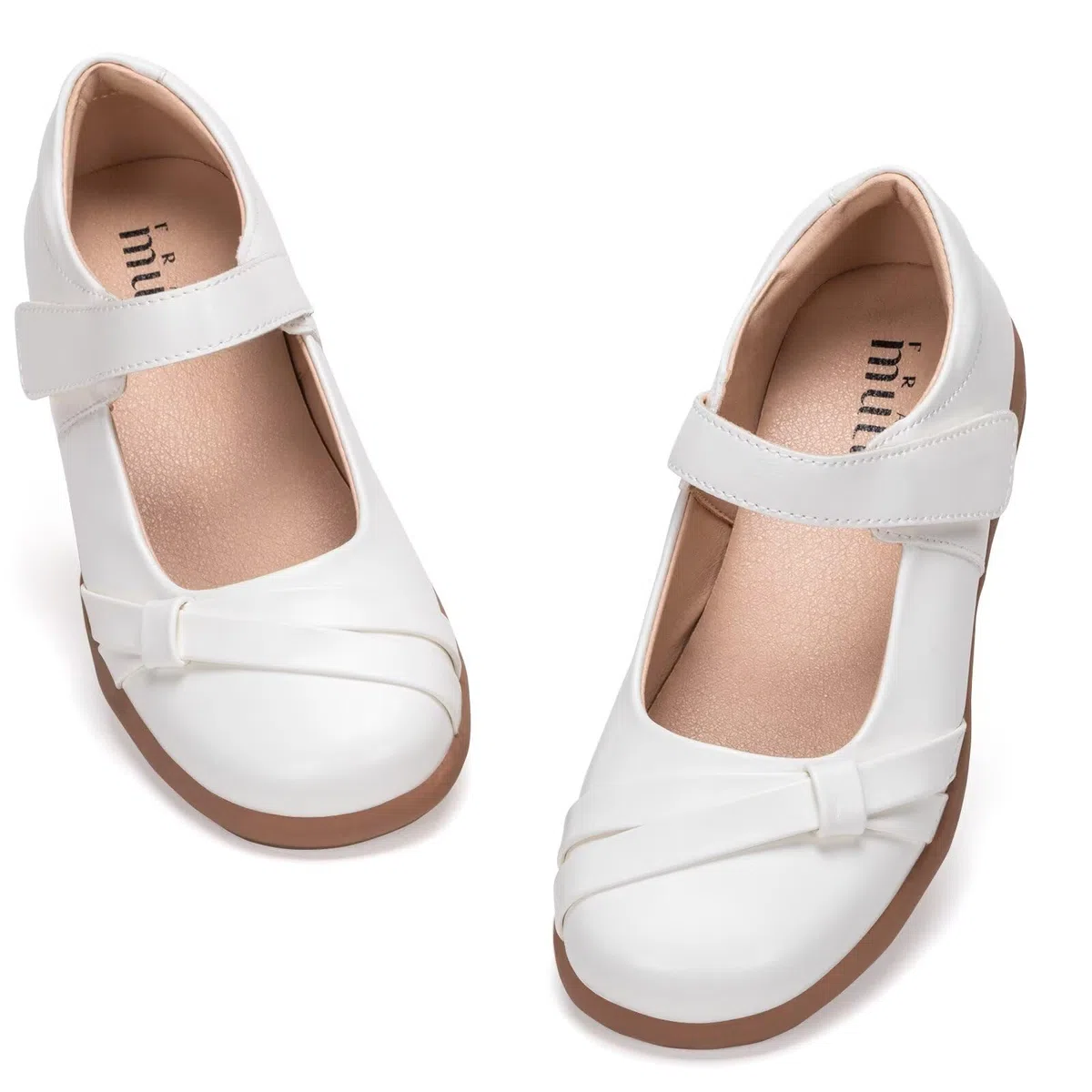 Frank Mully Mädchen-Kleiderschuhe Mädchen Mary Jane Flache Schuhe Ballerinas Flache Party-Schulschuhe mit Schleife für Kleinkinder/kleine Kinder/große Kinder