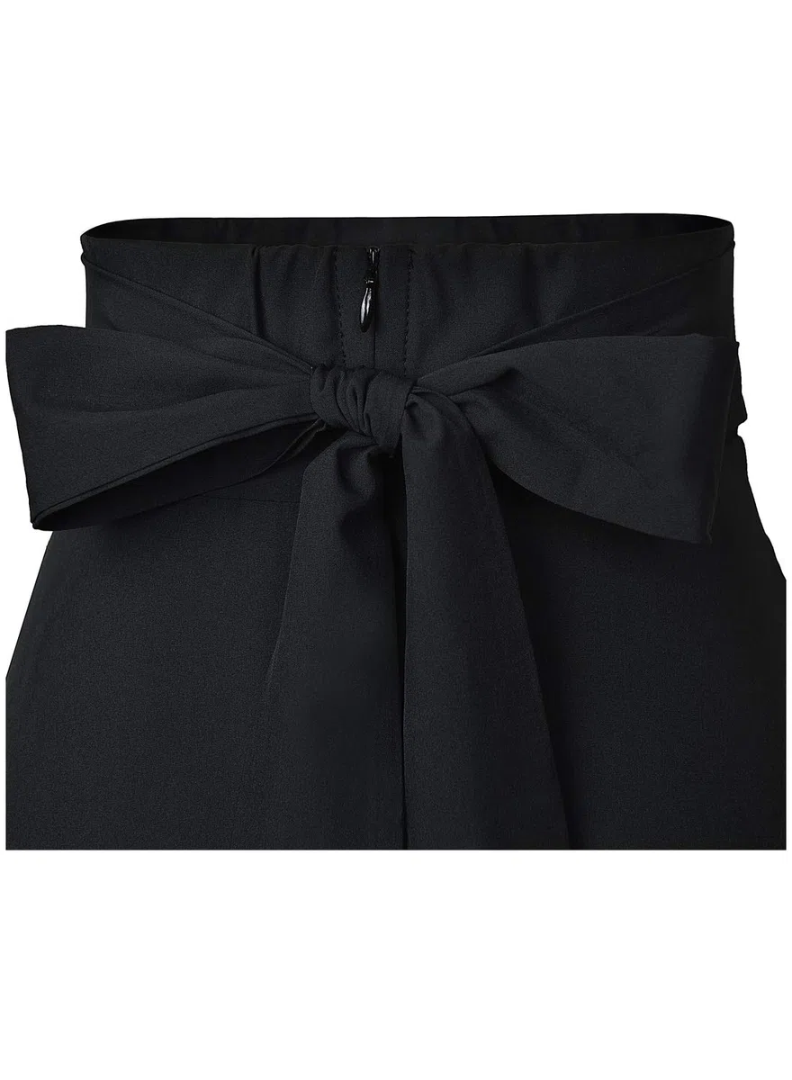 Damen High Waist Maxirock Taschen mit Seitenschlitz Langer A-Linie Rock